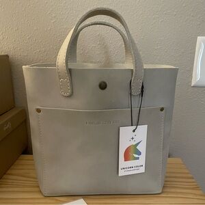 Portland Leather Goods - Mini snap crossbody in Beluga